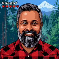 Pixel portrait of Saadat